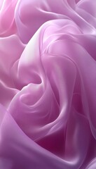 Obraz premium Light Pink Satin with Elegant Abstract Wave Texture, Subtle and Minimalist Design Background