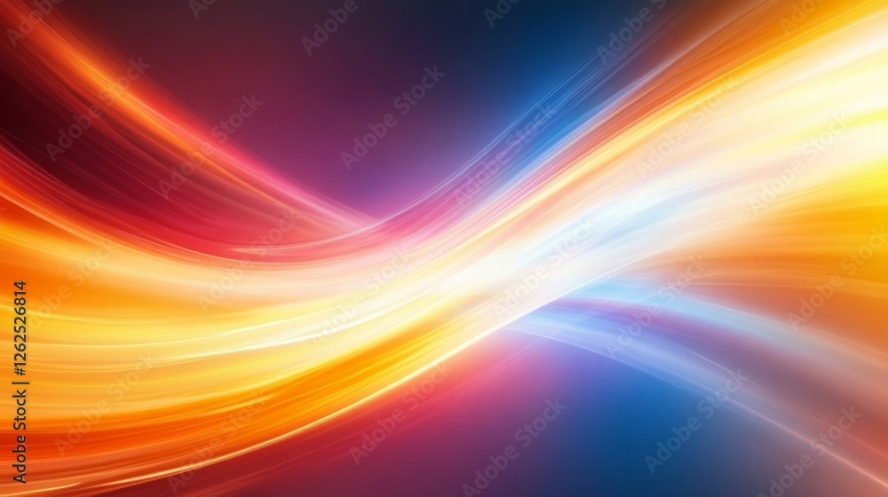 Poster colorful swirls blend and flow gracefully, creating an energetic backdrop that showcases a mix of wa