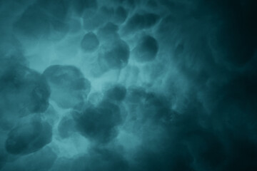 Deep Teal Noise and Static Abstract Background for Modern Designs