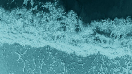 Deep Teal Noise and Static Abstract Background for Modern Designs