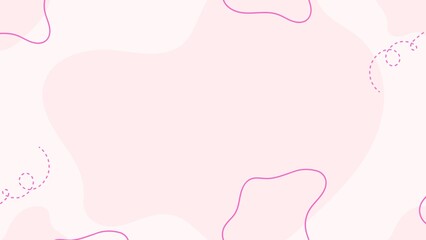 Simple background featuring pastel pink hues and abstract shapes outlined in a darker pink