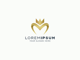 Love and care logo design vector template