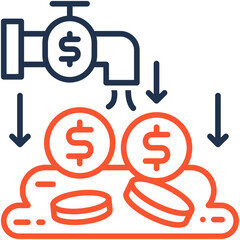 Obraz premium Liquidity icon