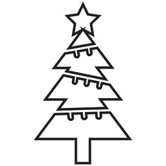 Christmas, decoration, forest icon