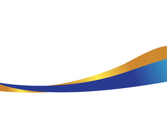 Fototapeta premium Illustration of an Blue Gold Gradient Frame