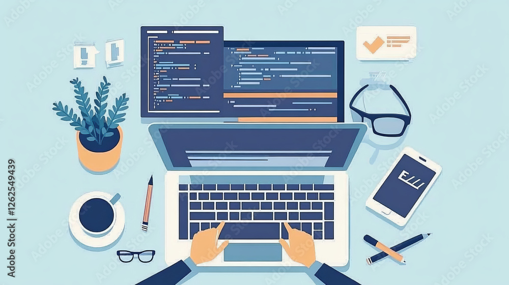 Poster data engineer vacancy, it specialist career, web development job outline icon. web data programming 