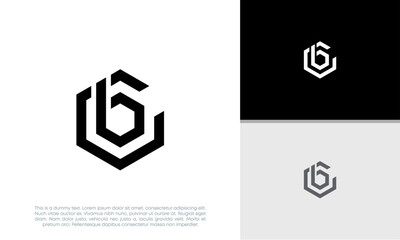 Initials CB logo design. Initial Letter Logo.	
