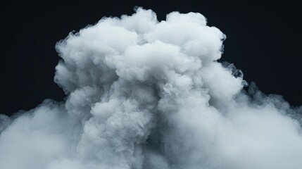Obraz premium Abstract Smoke Explosion Against Dark Background