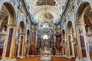 Interno cattedrale San Leucio Atessa Chieti Abruzzo