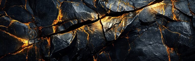 Stunning gold and black rock texture showcasing vibrant contrasts.