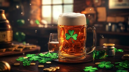 Retro St. Patrick's Day Party Background