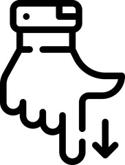 -_pointing down, direction, downward, indicate, gesture, hand, point, down