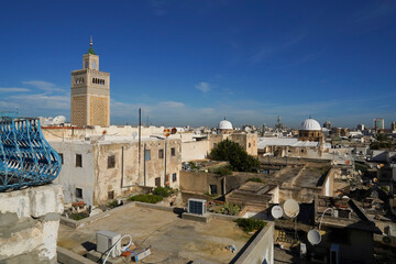 La medina di Tunisi, Patrimonio dell'umanità,UNESCO, intrico di vicoli animati da negozi di spezie e artigianato, nasconde alcuni edifici di grande pregio storico ed architettonico,Tunisi ,Tunisia