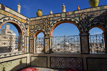 La medina di Tunisi, Patrimonio dell'umanità,UNESCO, intrico di vicoli animati da negozi di spezie e artigianato, nasconde alcuni edifici di grande pregio storico ed architettonico,Tunisi ,Tunisia
