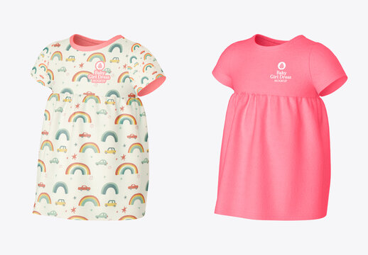 Baby Girl Dress Mockup