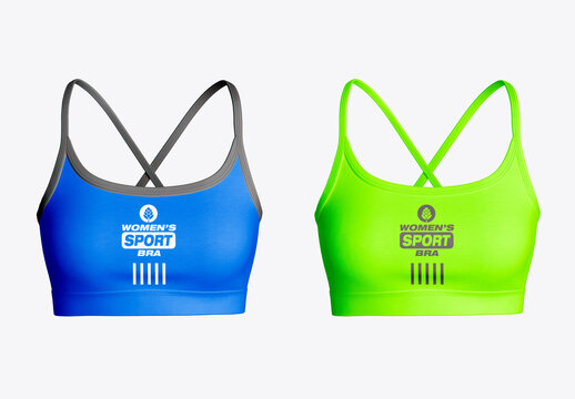 Women's Sports Bra Mockup