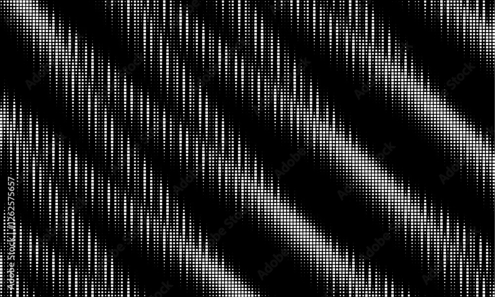 Poster monochrome gradient halftone dots background. vector illustration. abstract grunge dots on black bac