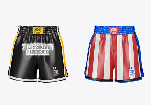 Boxing Shorts Mockup