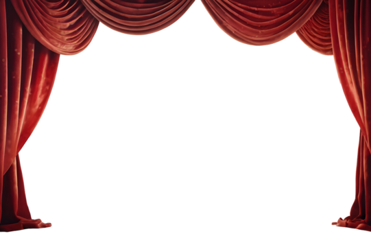 red curtain with a spotlight