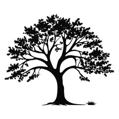 clip art tree silhouette