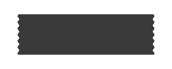 黒いリボン･マスキングテープのイラスト - シンプルなアイコン･あしらいの素材