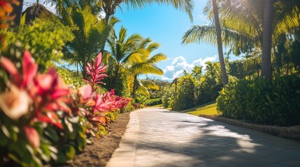 Fototapeta premium A famous botanical garden featuring rare and exotic plant species.