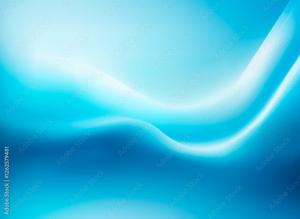 Poster a smooth, flowing abstract background with gradient shades of light and dark blue, creating a soft, 