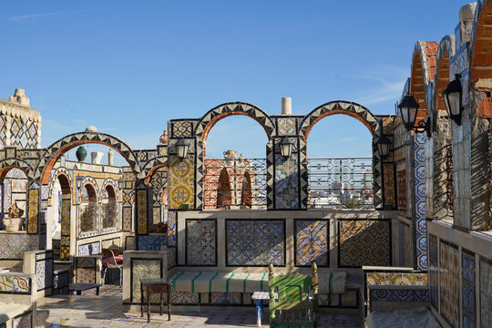 La medina di Tunisi, Patrimonio dell'umanit&agrave;,UNESCO, intrico di vicoli animati da negozi di spezie e artigianato, nasconde alcuni edifici di grande pregio storico ed architettonico,Tunisi city,, Tunis