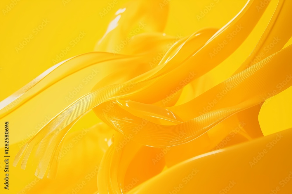 Poster vibrant and lively abstract backdrop in shades of yellow and orange with dynamic elements