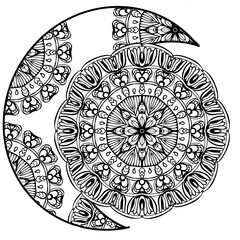 Lunar Mandala Pattern Design, 