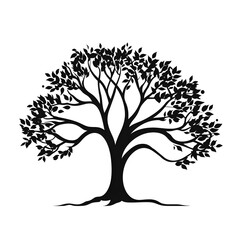 Obraz premium clip art tree silhouette