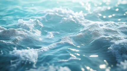 water surface with ripples and caustic light effects, creating a captivating and natural water background design.