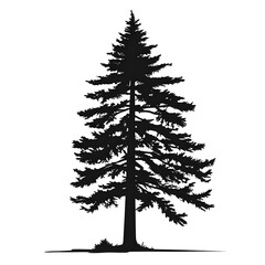 pine tree clip art silhouette