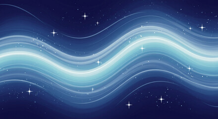 Serene abstract art captures the magic of a starry night