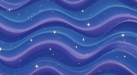 Serene abstract art captures the beauty of a starry night