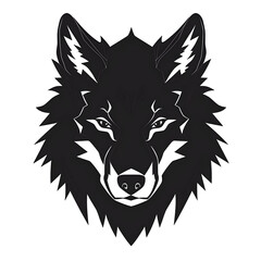 Fototapeta premium wolf head silhouette