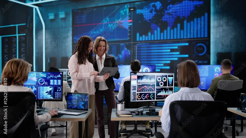 Poster Monitor Control Server At Data Center