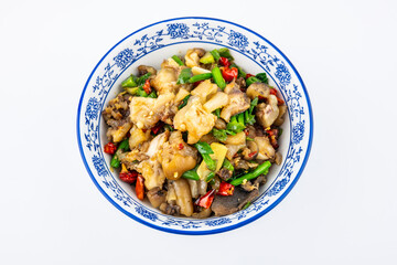 A bowl of spicy beef tendon