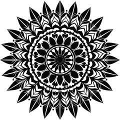 Intricate Circular GeometIllustrationric Pattern - Detailed Vector