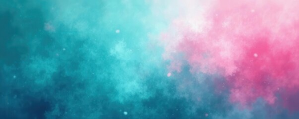 Obraz premium Grainy textured blurry background, teal pink aqua tones , aqua, retro, wallpaper