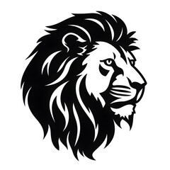 Fototapeta premium lion head silhouette