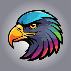 Naklejka premium american bald eagle