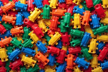 Colorful Plastic Building Blocks for Kids