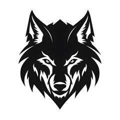 Fototapeta premium wolf head silhouette