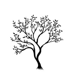 Obraz premium tree branch silhouette