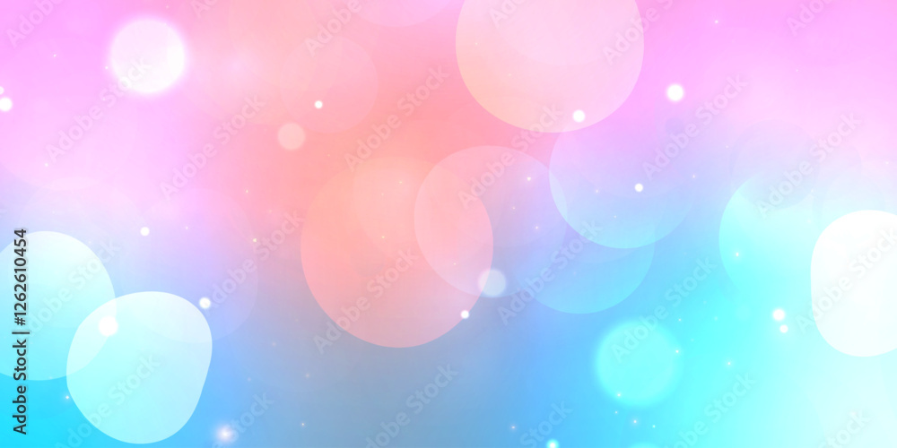 Aufkleber Light bokeh of rainbow dust. Christmas glowing bokeh and glitter overlay texture for your design on a transparent background. Rainbow particles abstract vector background.	