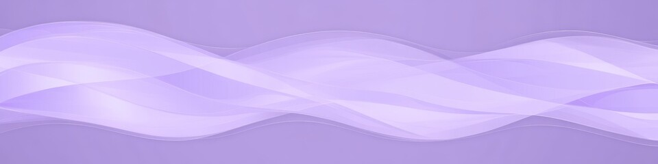 Naklejka premium Seamless Delicate Lilac 3D Waves Pattern Background - Minimalist Elegant Quality Abstract Art