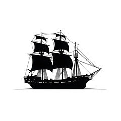 pirate ship silhouette