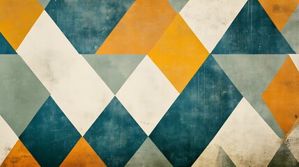 Abstract Geometric Pattern with Earthy Tones