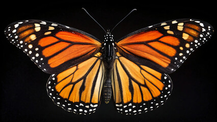 Fototapeta premium butterfly on a black background